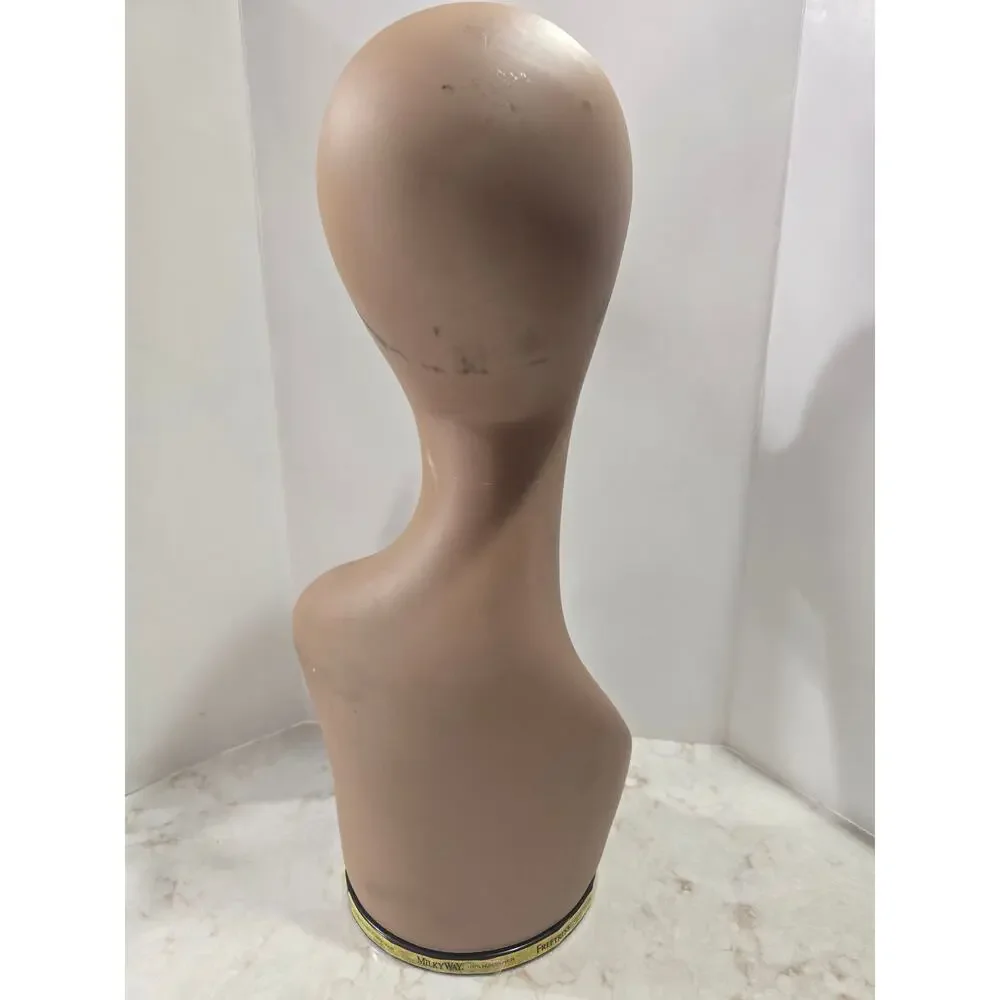 Mannequin Head &Shoulders Shake-N-Go  Life Like Swivel Base Wig Hat 18